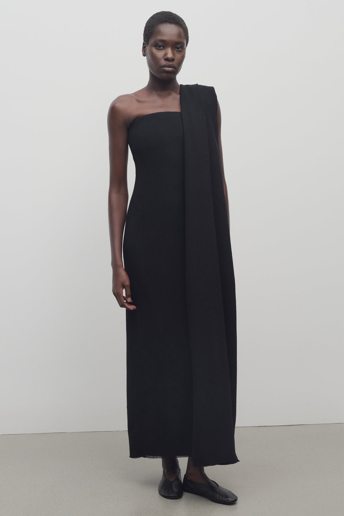 the row black dress The Row Black Viscose & Silk sleeveless Maxi Dress, NWT! Size 4