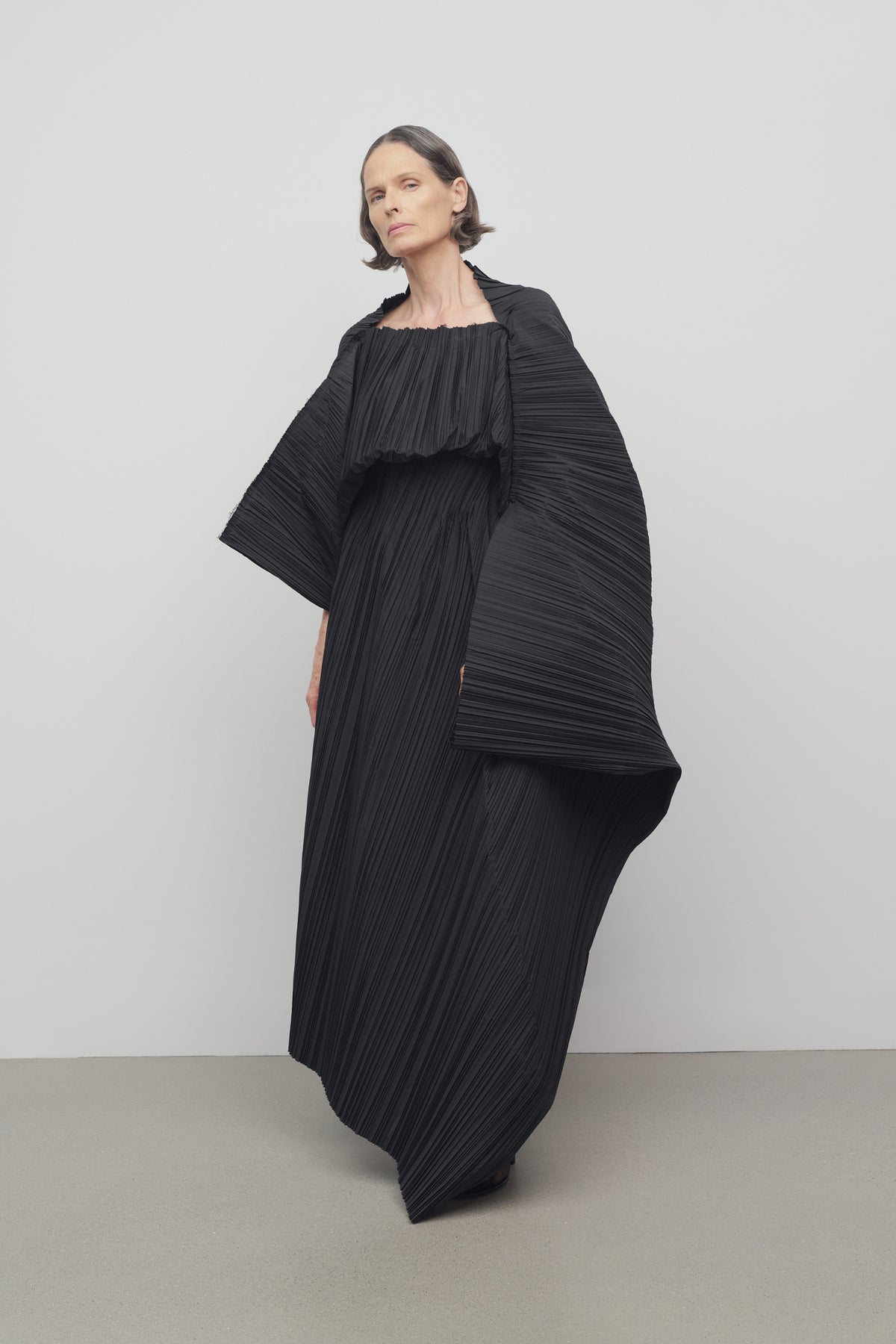 the row pleated dress THE ROW Smith Pleated Midi Dress