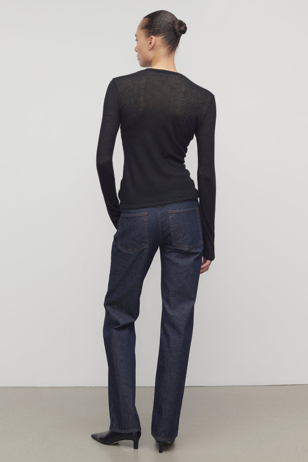 THE ROW ブラックデニム Burt Jean Black in Denim – The Row