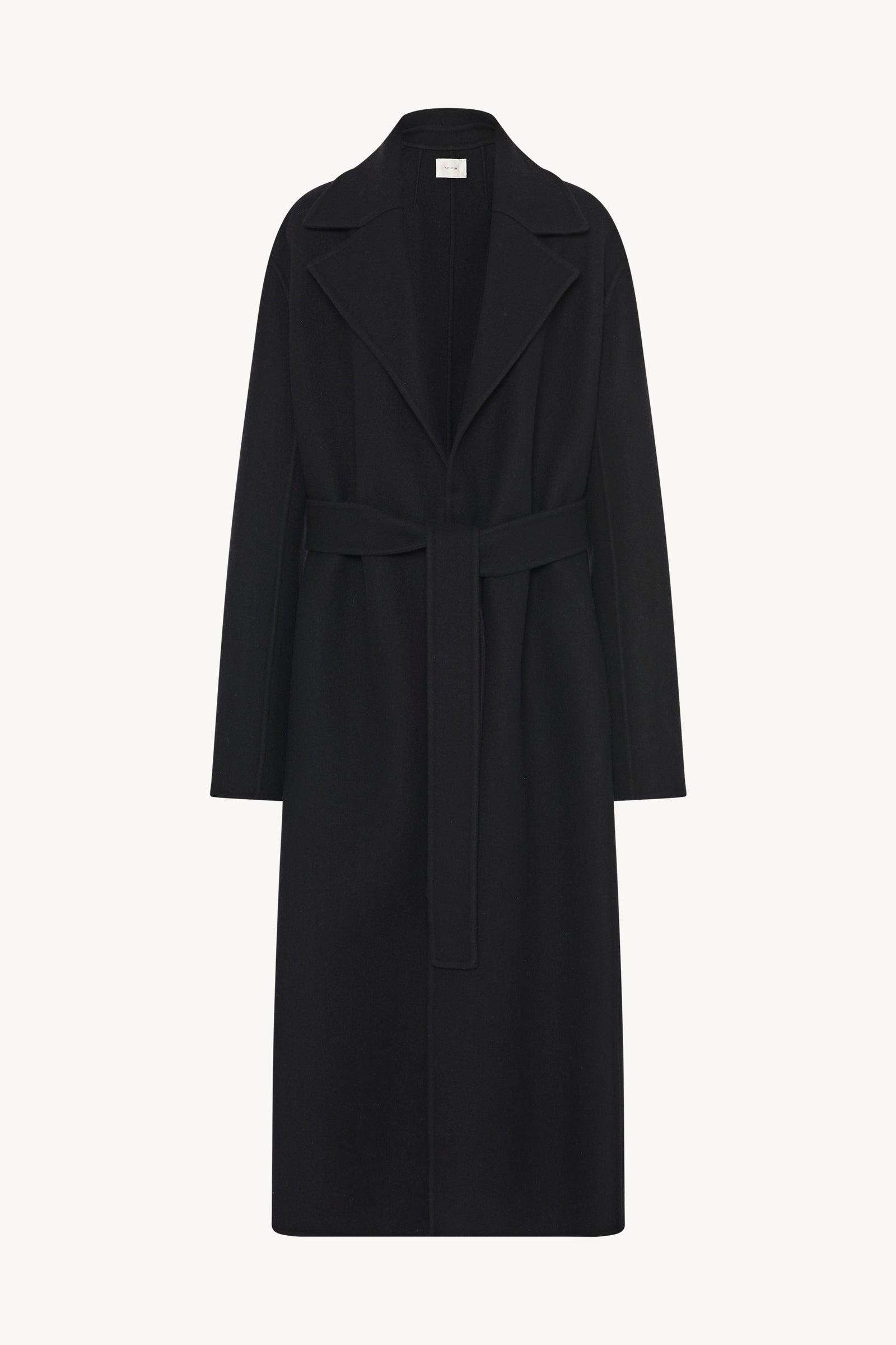 THE ROW ウール モヘア ドレス ブラック Malika Coat ブラック in Wool and Cashmere – The Row