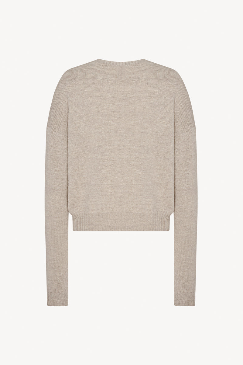 Gary Top in Virgin Wool and Linen