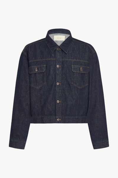 専用THE ROW Orson コットン製 デニム ジャケット Orson コットン＆カシミア ジャケット ブルー – The Row