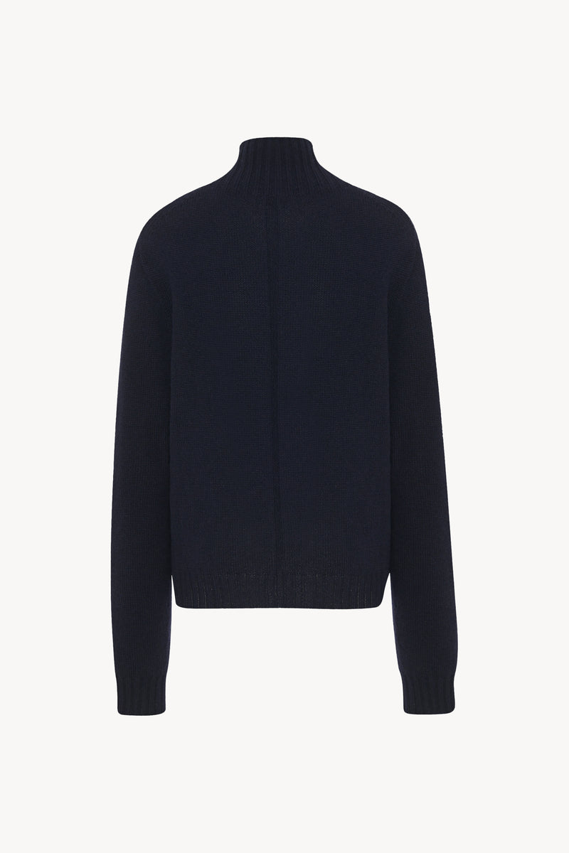 Kensington Turtleneck Bleu in Cashmere – The Row