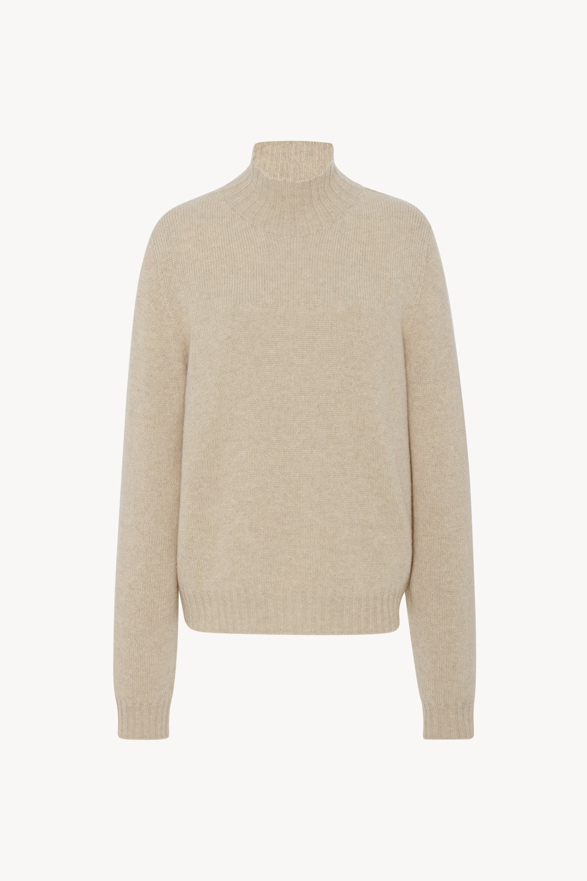 Kensington Turtleneck Beige in Cashmere – The Row