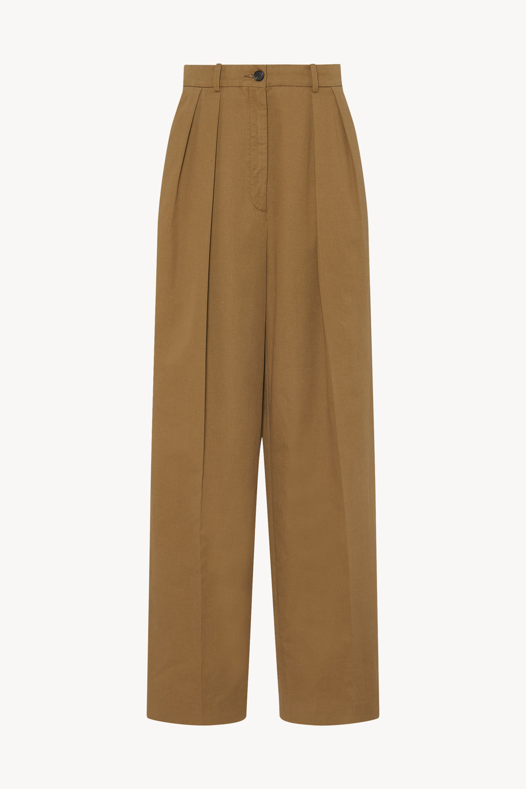 【TheRow】Teo コットン カシミヤ パンツ ベージュ Alfidisコットンとカシミアのパンツ タン – The Row