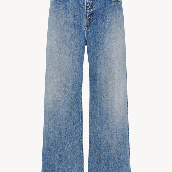 Eglitta Jean Blue in Cotton – The Row Eglitta Jean Blue in Cotton – The Row