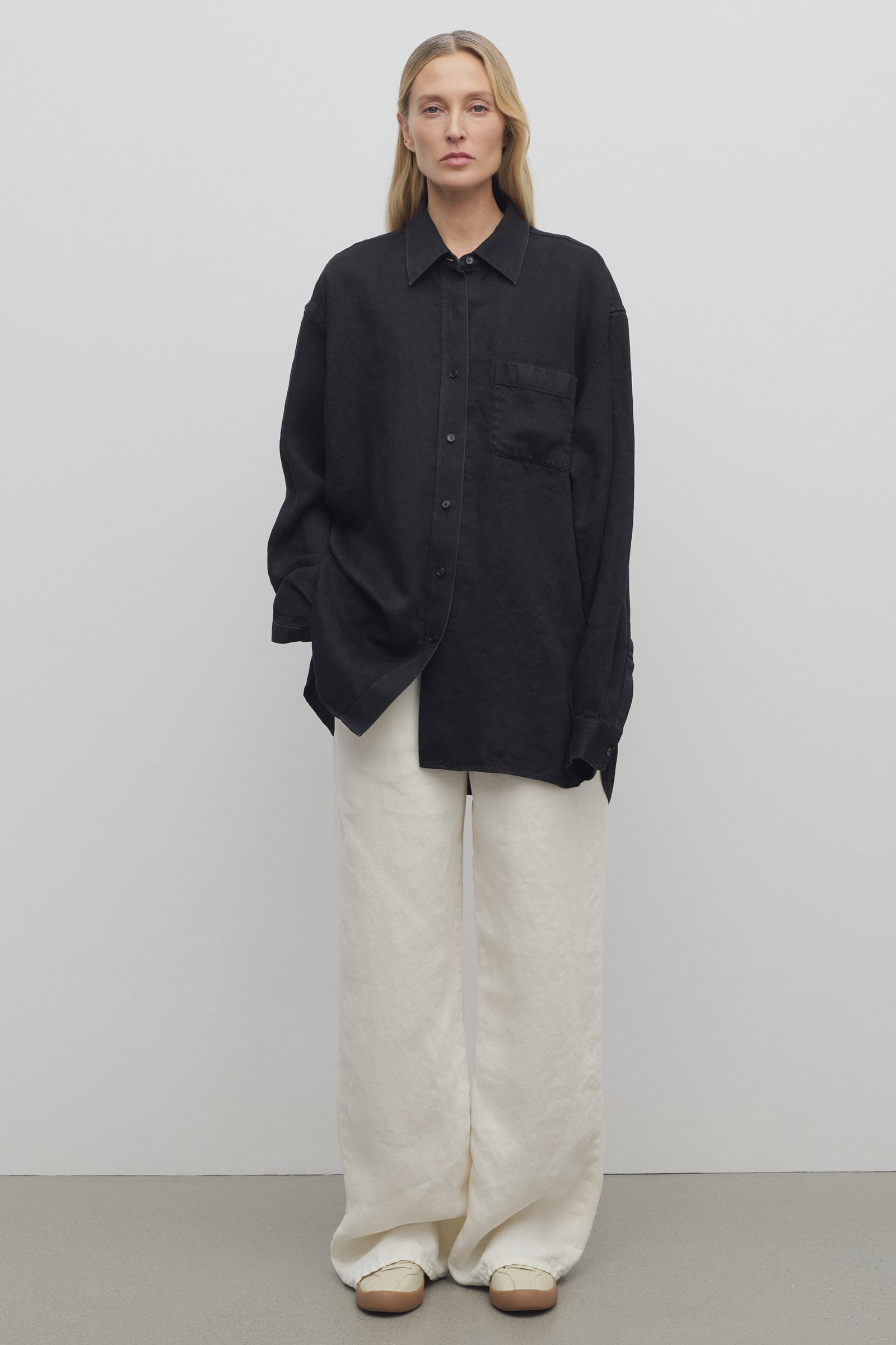 [THE ROW] ザ・ロウ Eglitta リネンジーンズ ホワイト Eglitta Jean White in Cotton – The Row