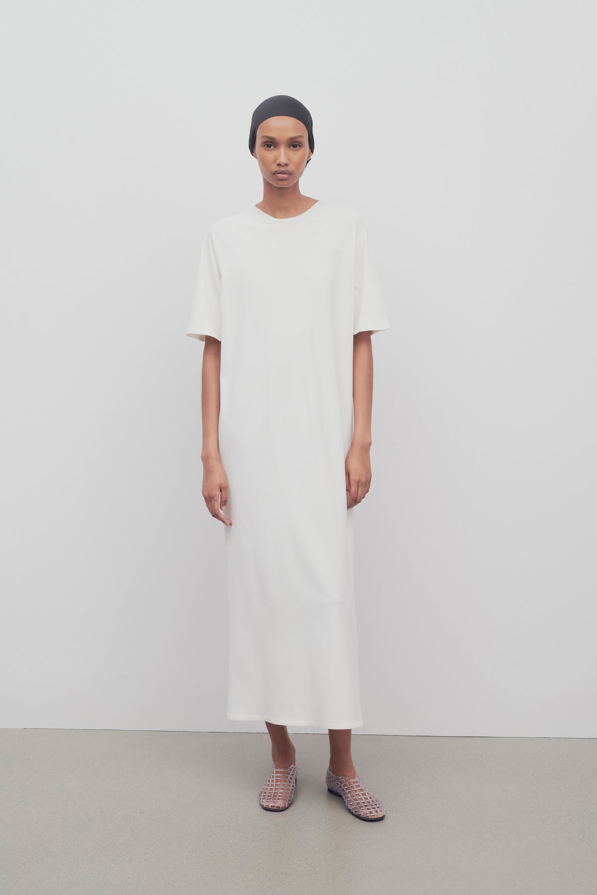 Gitu ビスコース & ポリエステルドレス ホワイト – The Row 