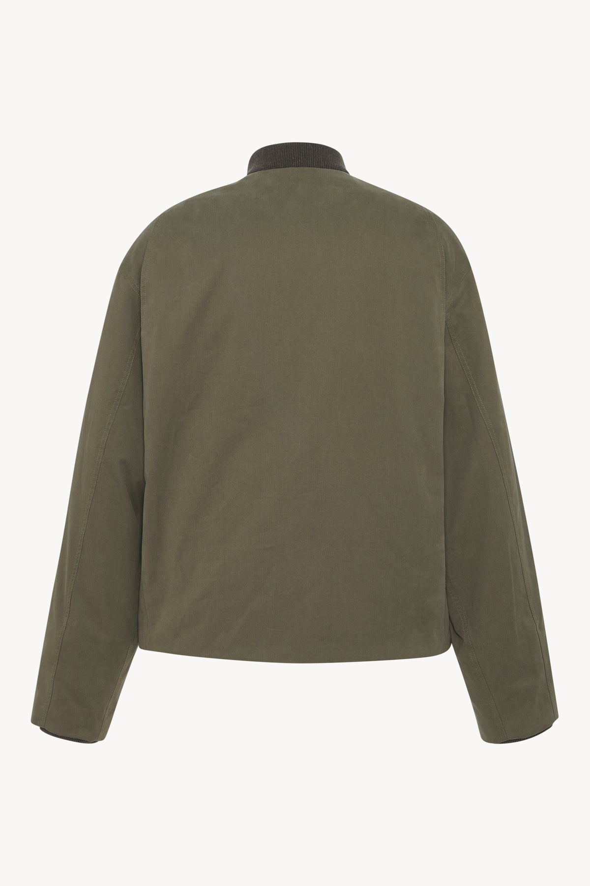Kongis Jacket Green in Cotton and Cashmere – The Row