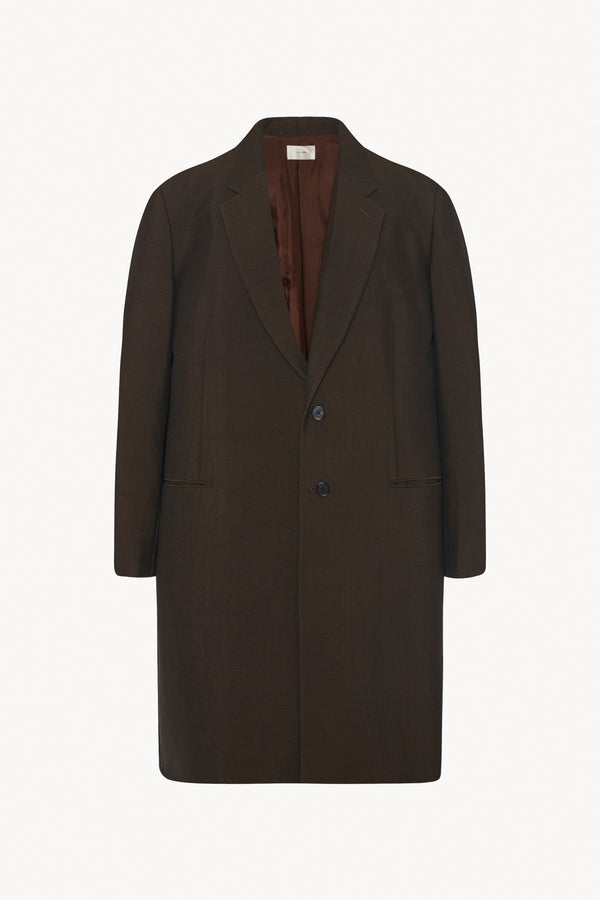 Chevalier Coat in Virgin Wool and Mohair