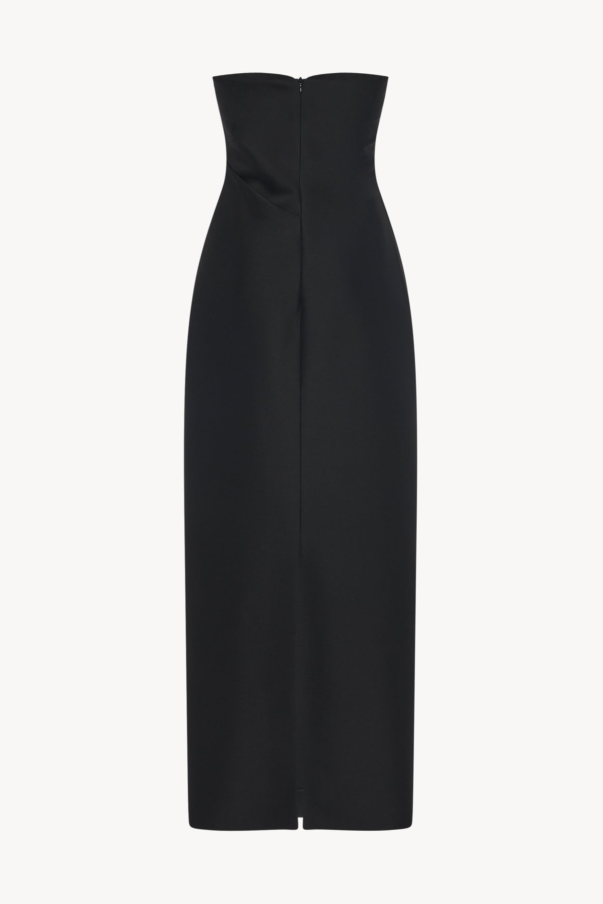 Bardon Dress Black in Virgin Wool and Silk – The Row