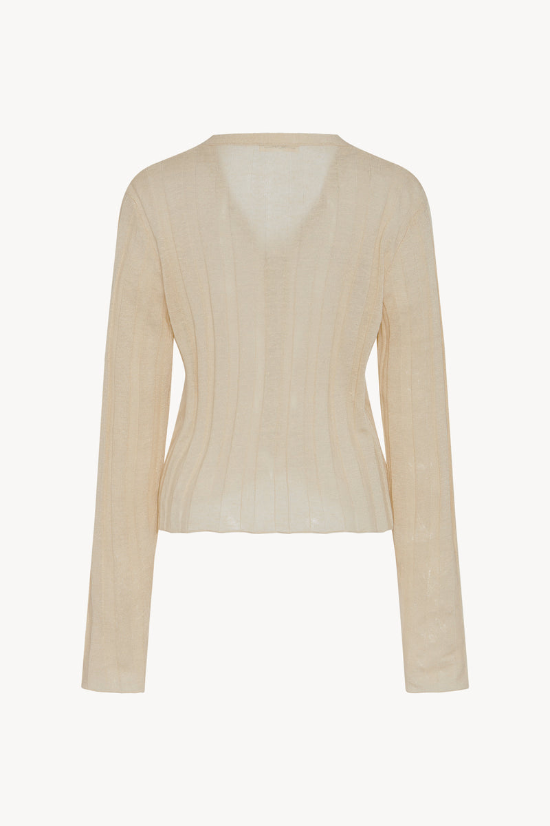 Dwin Cardigan in Linen and Silk