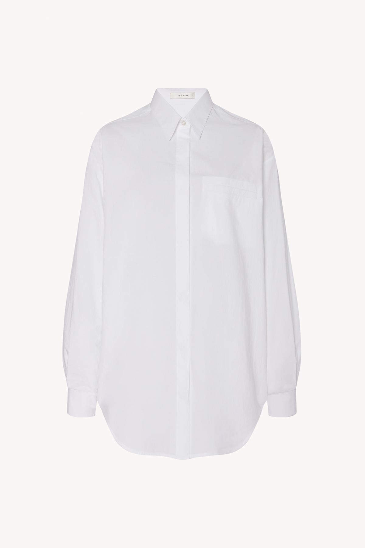 Eleni Shirt White in Cotton – The Row