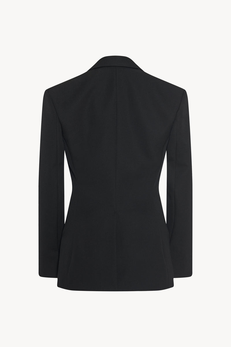 Halm Jacket Black in Wool – The Row