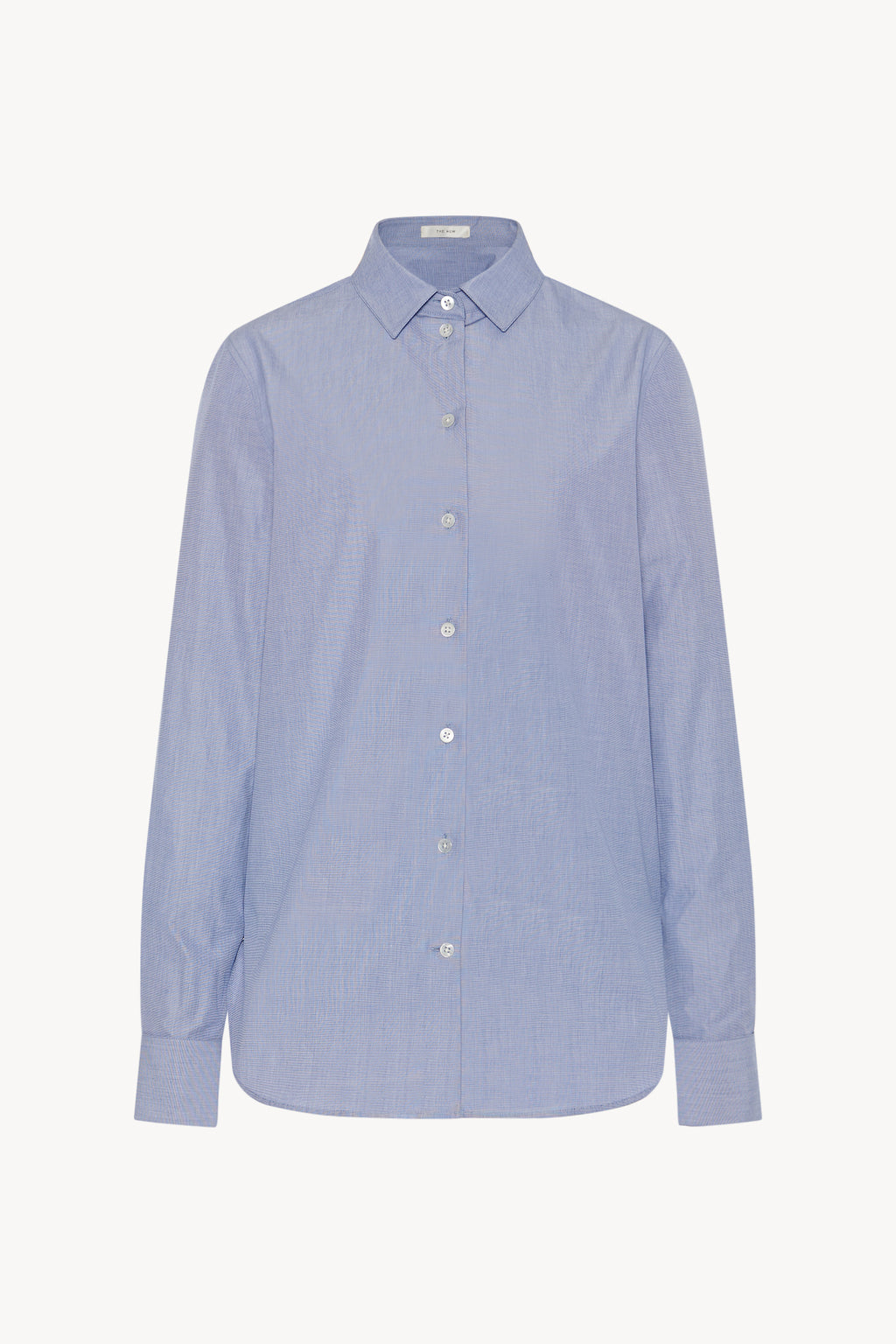 ザ・ロウ （The Row） Metis コットンシャツ スティールブルー サイズ0 7504 ウェア（新品） THE ROW(ザ・ロウ)のMETIS SHIRT通販 | mirabella（ミラベラ