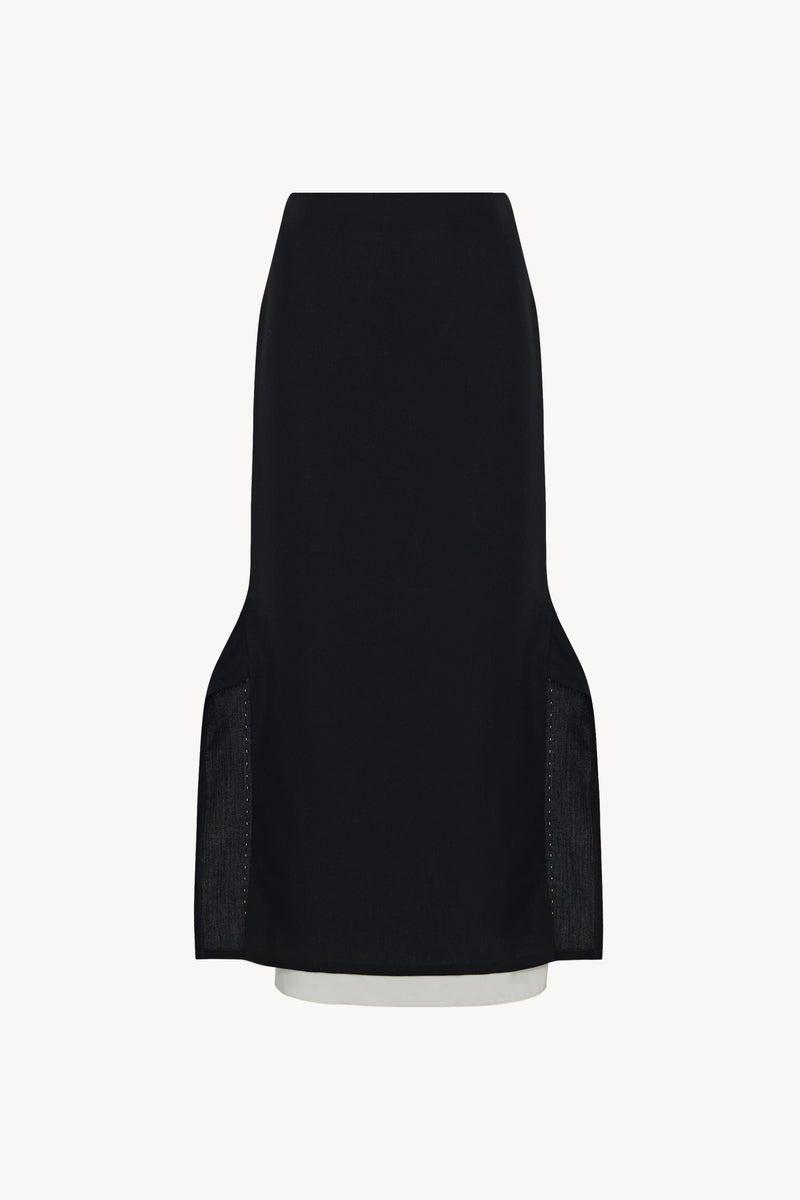 Patillon Skirt in Virgin Wool and Mohair