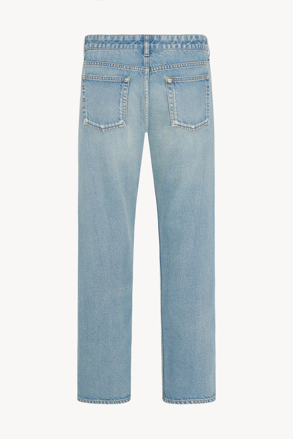 the row デニム The Row: ブルー Morton ジーンズ | SSENSE 日本