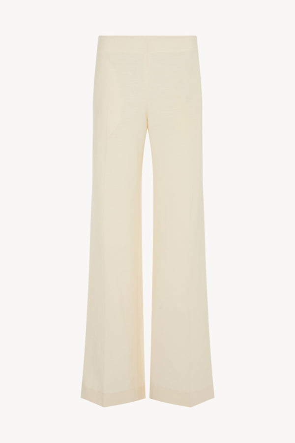 Foulard Pant in Wool, Silk and Linen