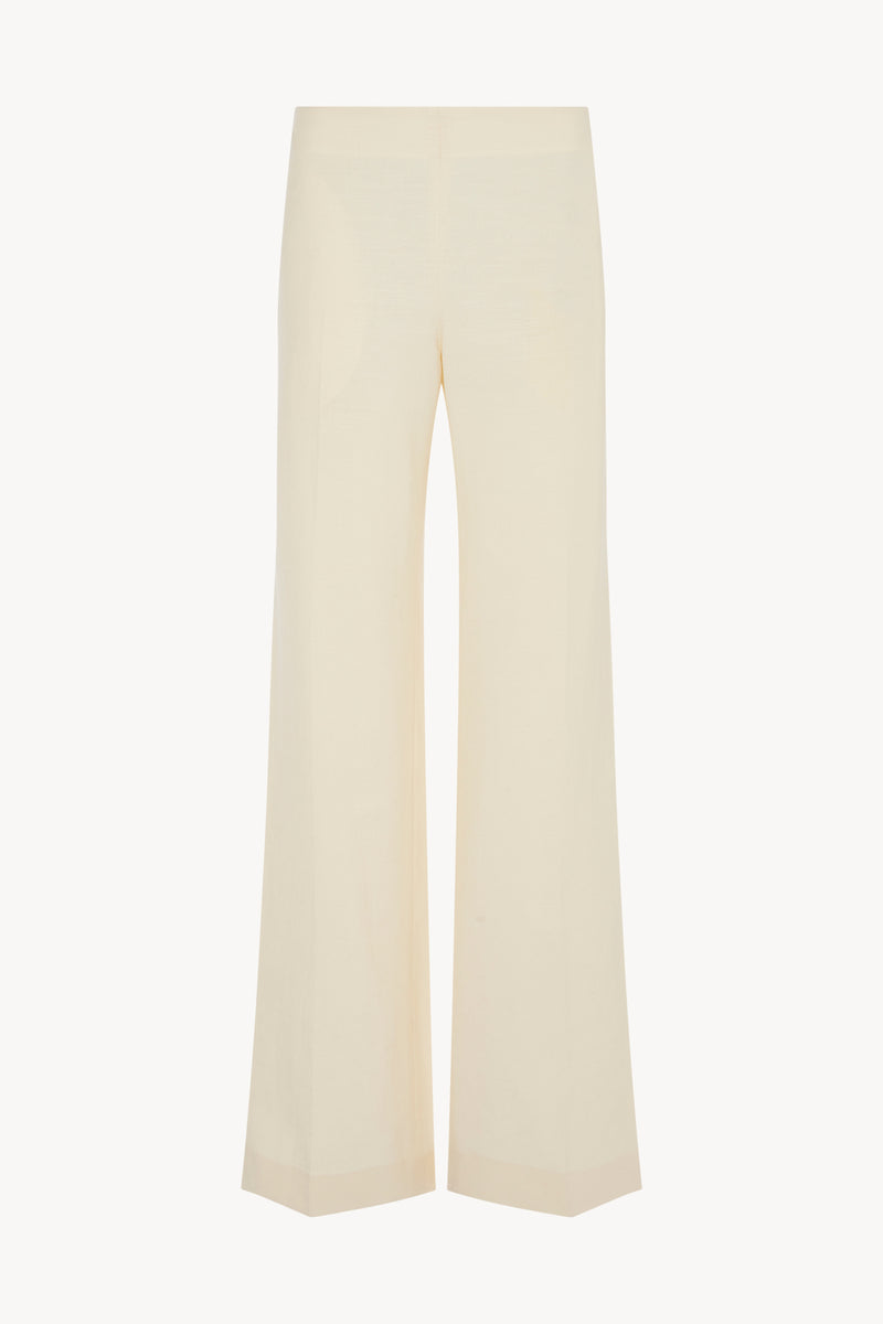 Foulard Pant in Wool, Silk and Linen