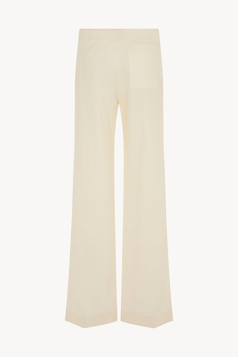 Foulard Pant in Wool, Silk and Linen