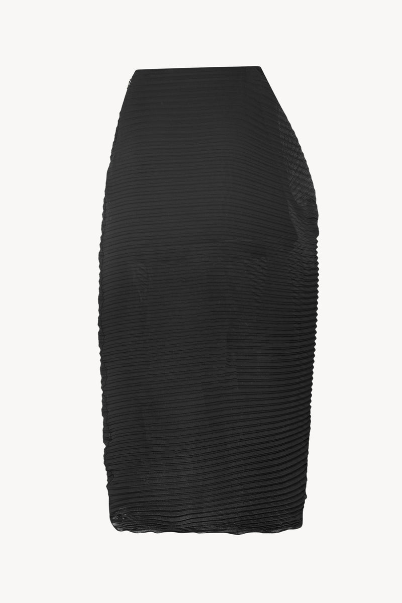Yuki Skirt Black in Polyester – The Row