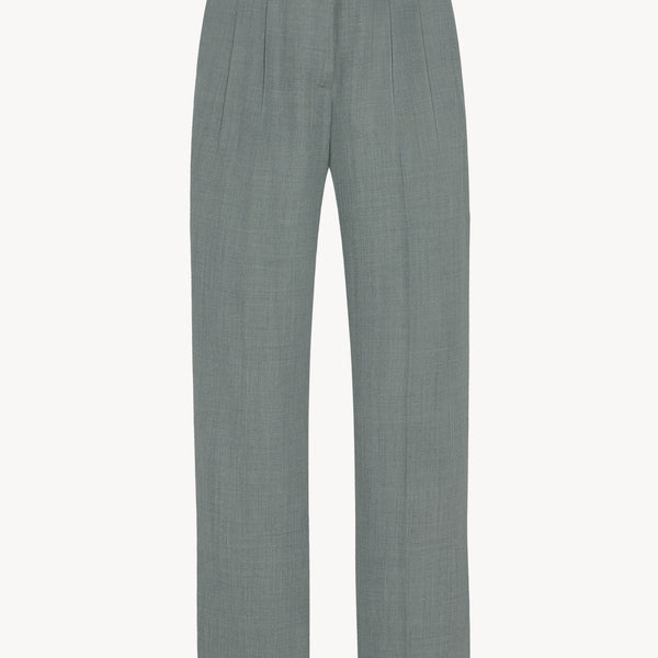 Everhart Pant Grey in Virgin Wool and Viscose – The Row