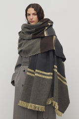Cuarto Scarf in Linen, Wool and Cashmere