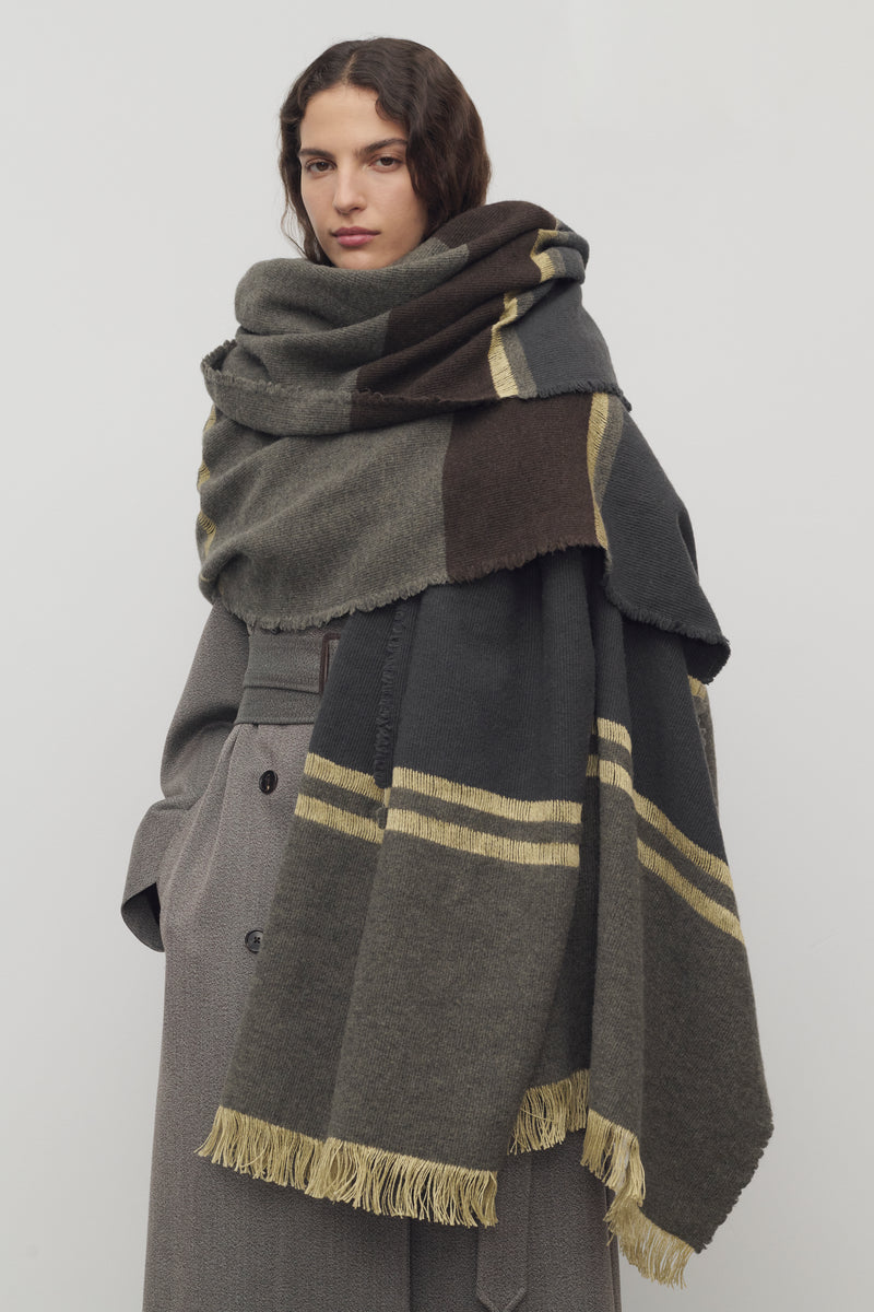 Cuarto Scarf in Linen, Wool and Cashmere