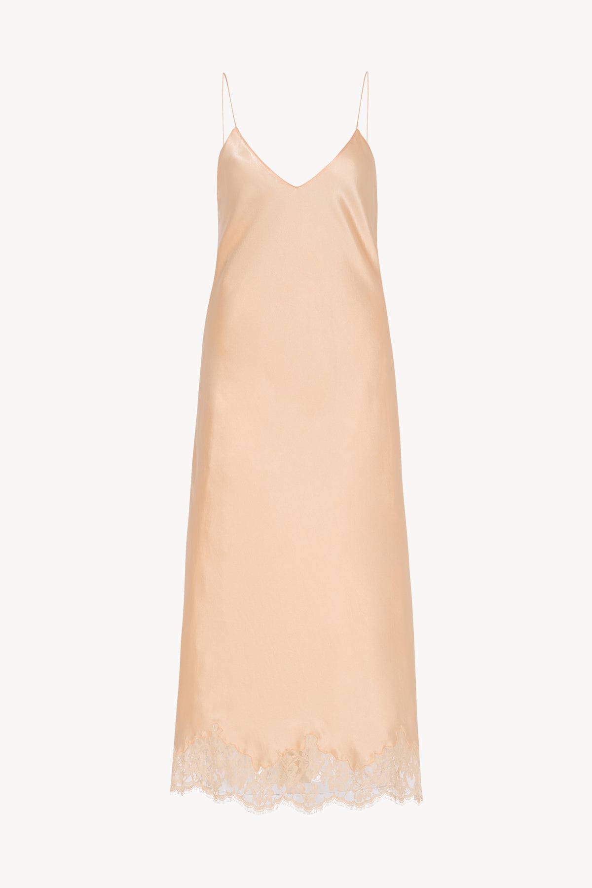 the row pink dress The Row // Silk Antoi Maxi Dress VSP Consignment
