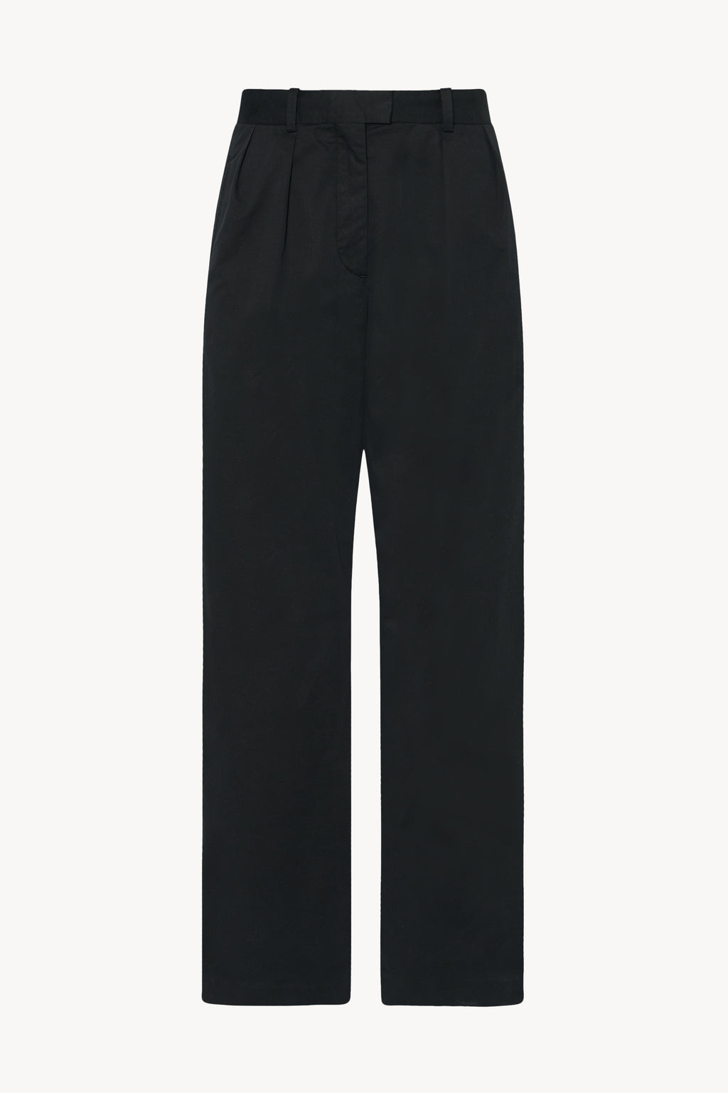 Alfidis Pant Black in Cotton and Cashmere – The Row