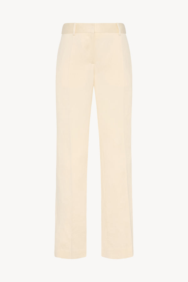 Ian コットン、シルク、リネンのパンツ