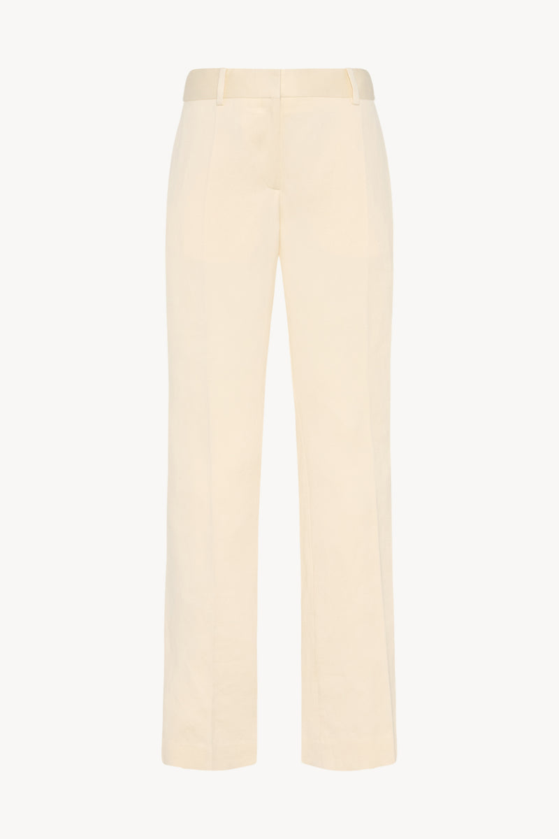 Ian コットン、シルク、リネンのパンツ