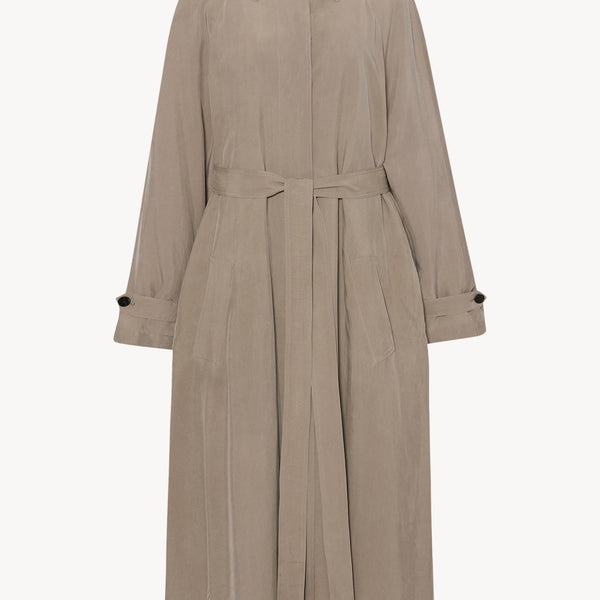 トレンチコート The Row TRENCH COAT (774W3248 BRO) The Row Trench Coat | ShopStyle