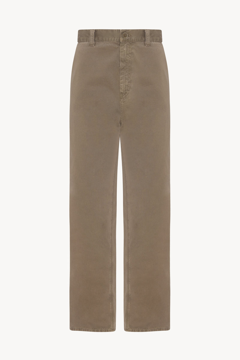 Sharka Pant Beige in Cotton – The Row