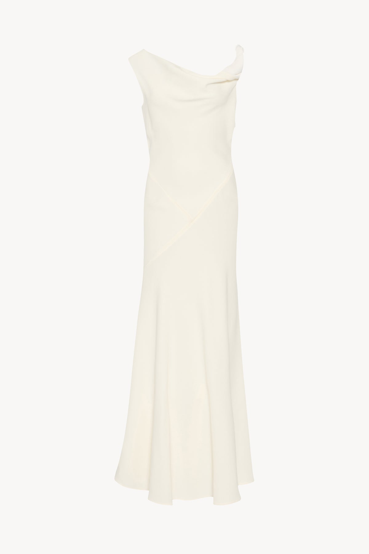 the row asymmetrical dress The Row asymmetric-neckline Fringed Maxi Day Dress | Black