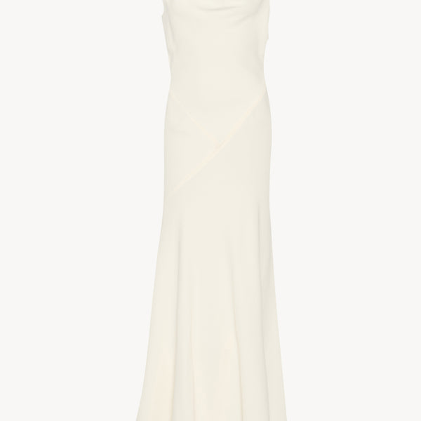 パーティードレス [The Row] Violetta Dress in Silk Violetta Dress Black in Wool – The Row
