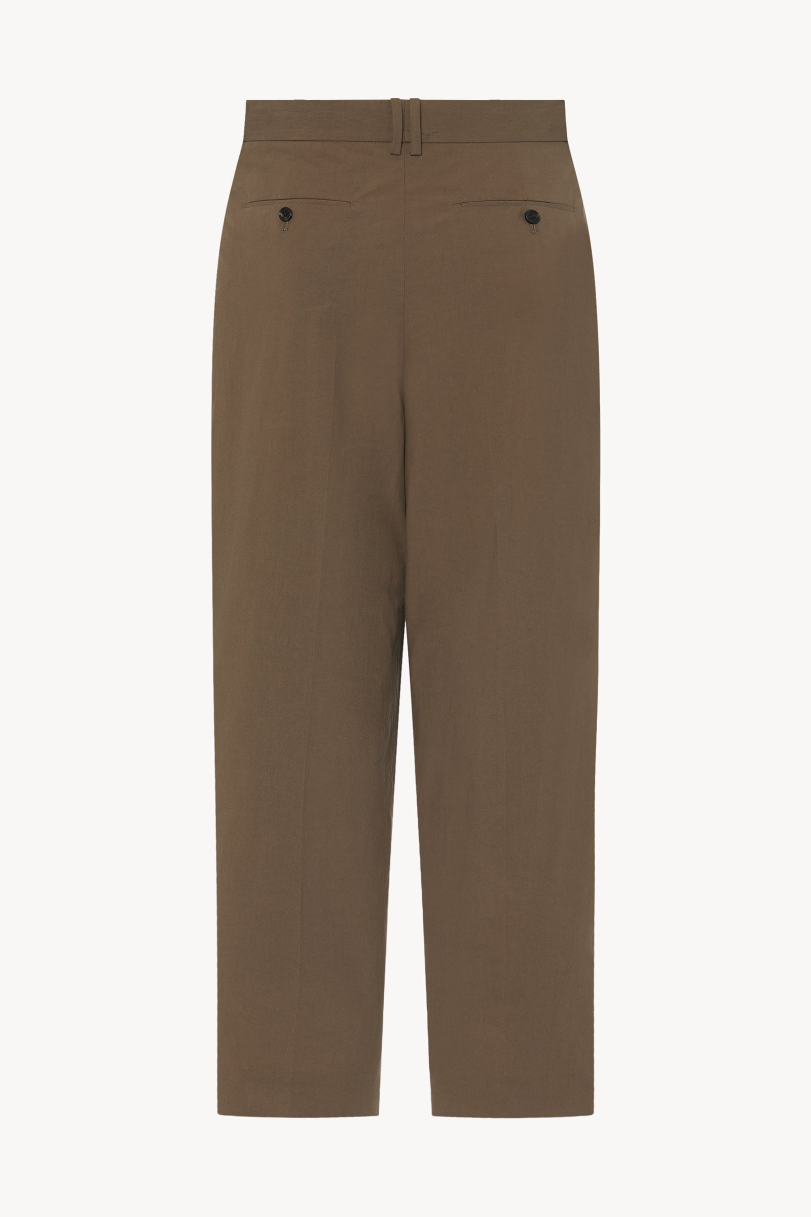 Front tuck trousers (Organic cotton) col.natural chino | Re;li