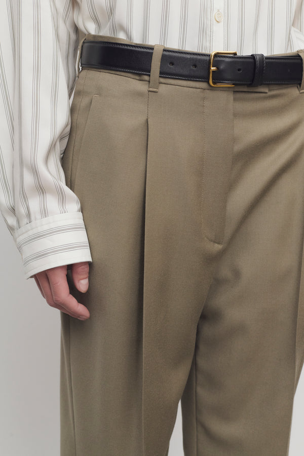 Therow パンツ　グレー　ザロウ ウィメンズ パンツ＆ショーツ：パンツ、ワイドレッグパンツ