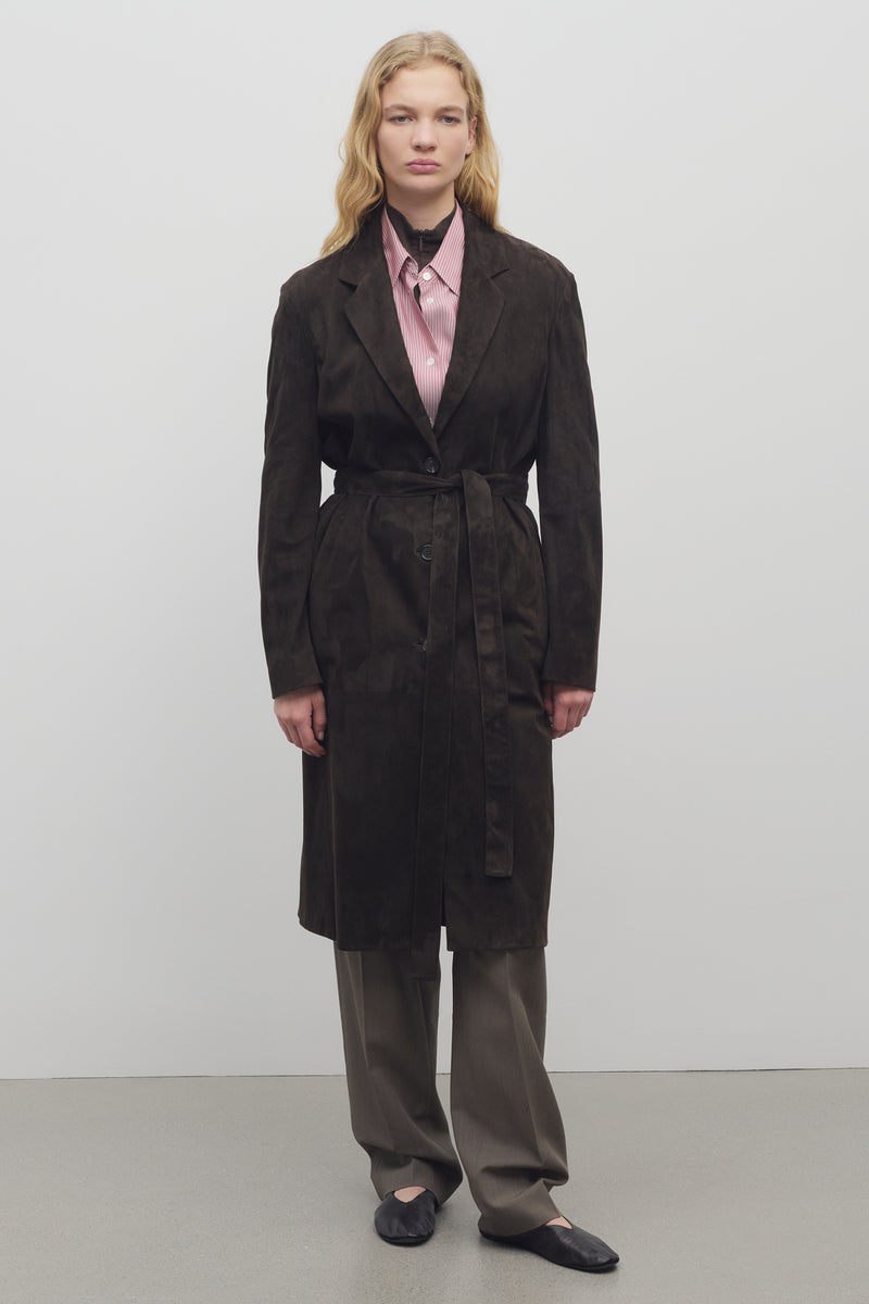 Babilonia Coat in Leather