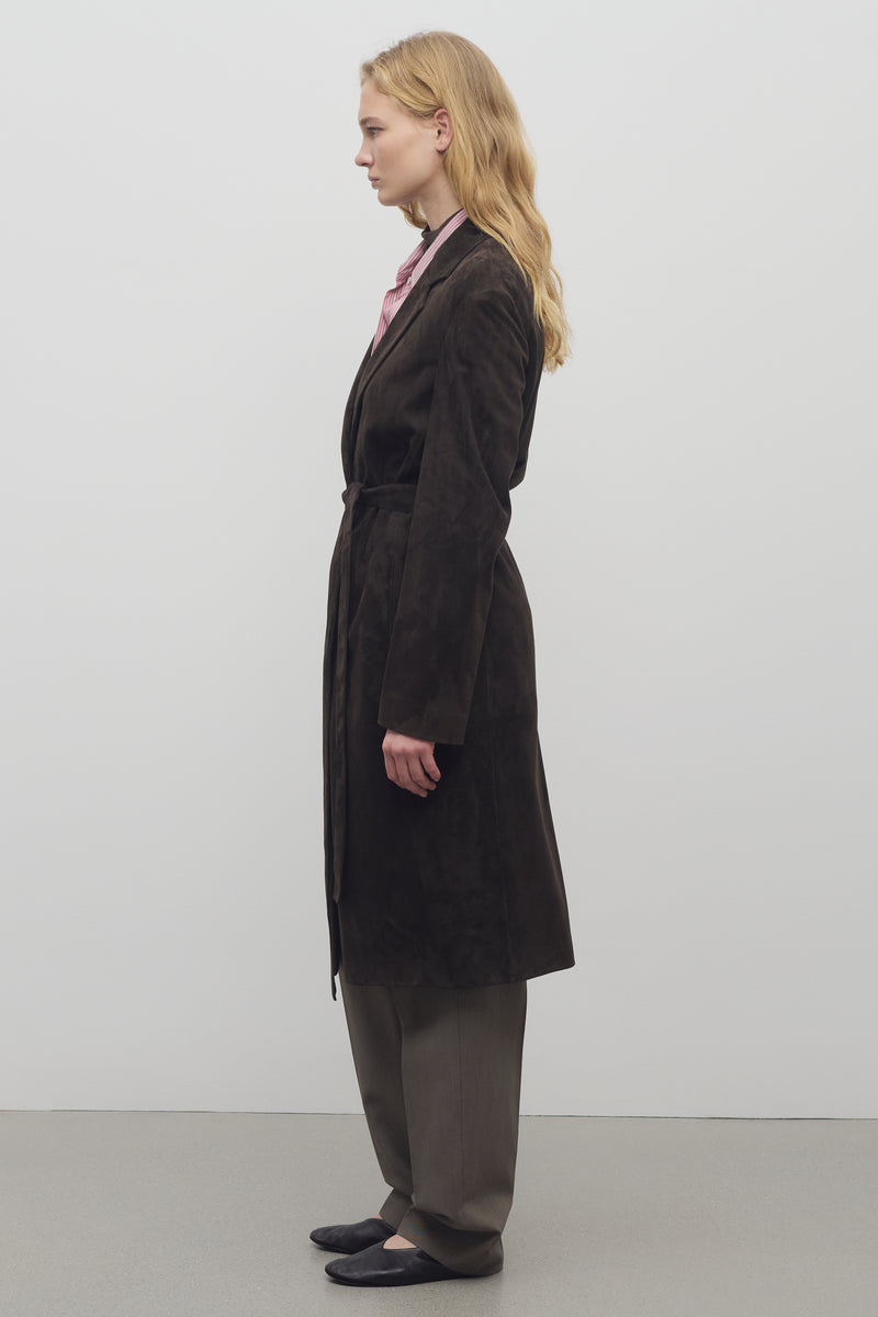 Babilonia Coat in Leather