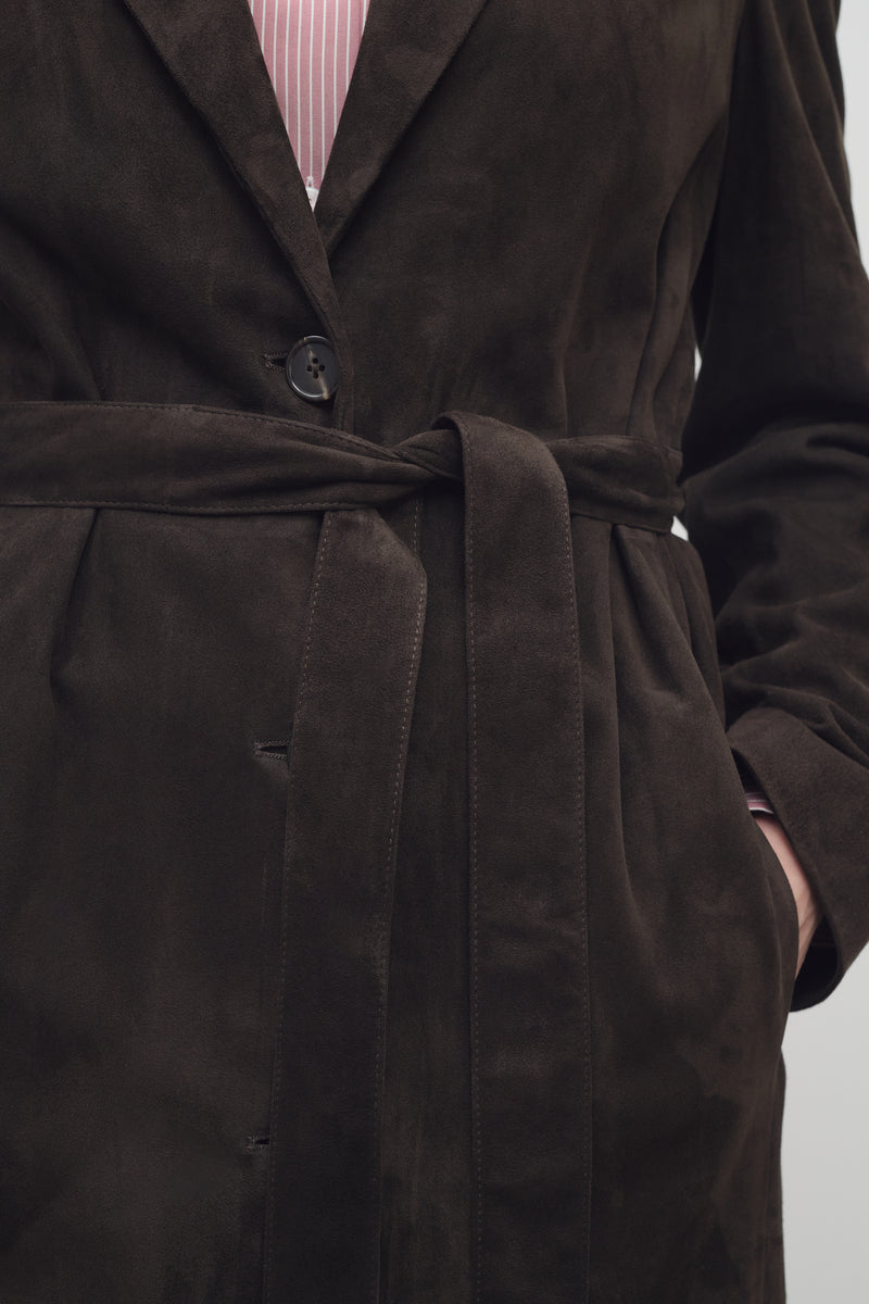 Babilonia Coat in Leather