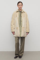 Aurelia Coat in Shearling and Nylon