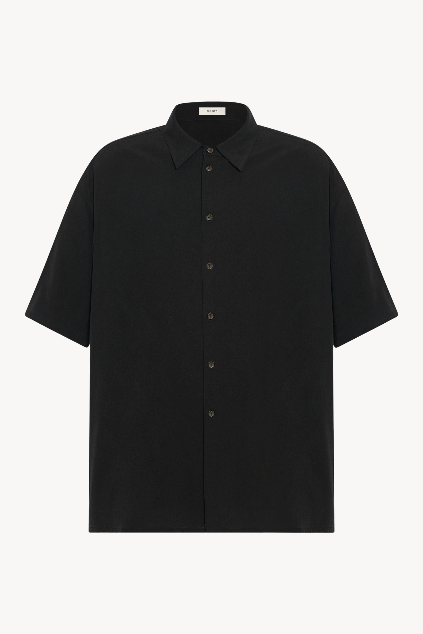 クリーニング済みTHE ROWエルデンコットンシャツ0 黒