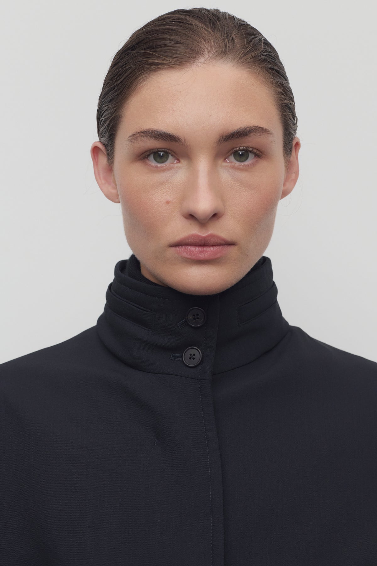 Tanera Jacket Blue in Virgin Wool – The Row