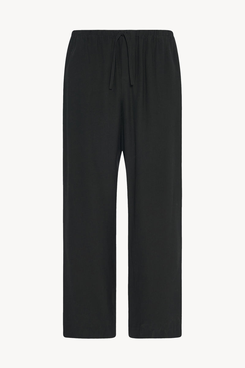 Xon Pantalon en Coton et Soie