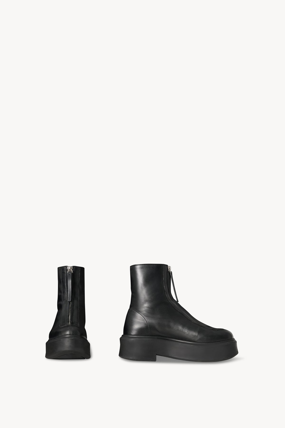 Zipped Boot I in pelle 