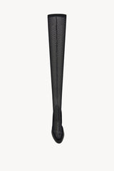 Sock Pump in Leather and Mesh