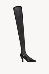 Sock Pump in Leather and Mesh