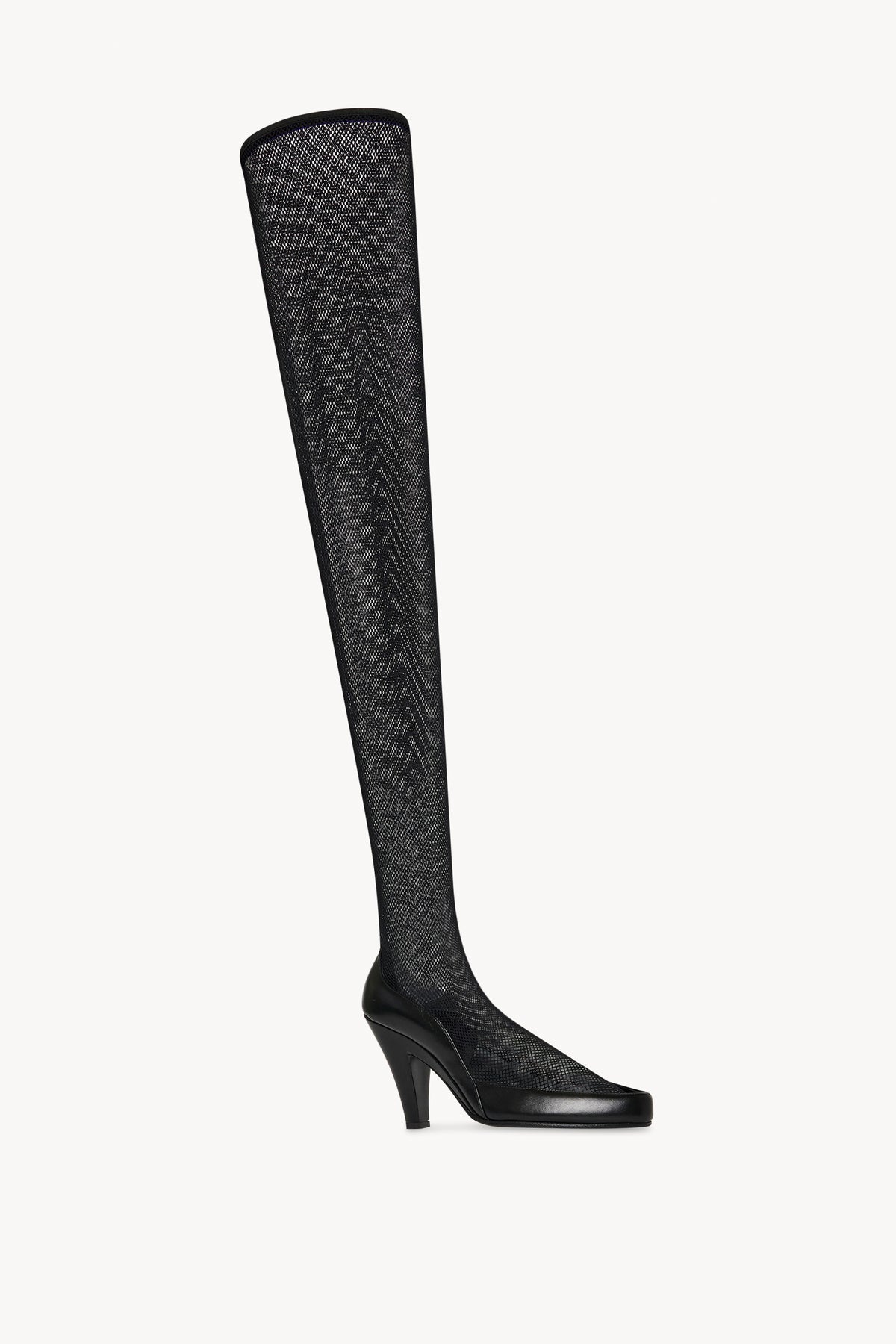 Sock Pump in Leather and Mesh
