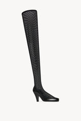 Sock Pump in Leather and Mesh